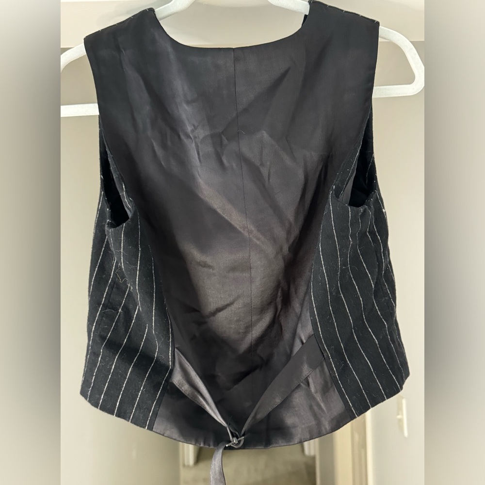 Madewell Black and White Striped Vest - Picture 3 of 5